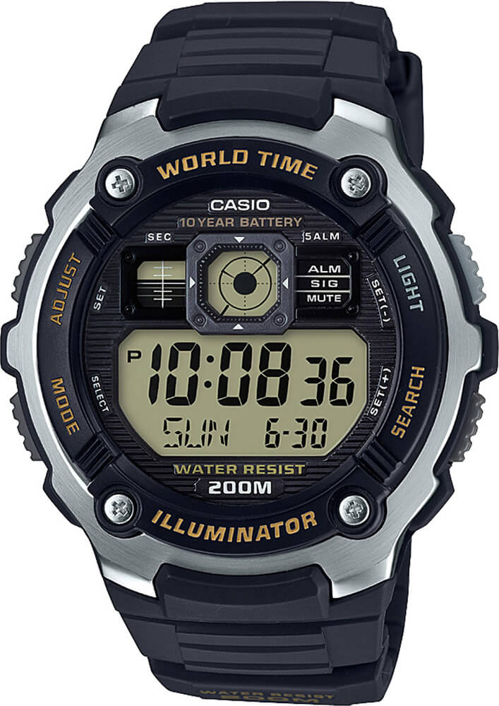 ae-2000w-9a Купить мужские наручные часы Casio Collection AE-2000W-9A в Крыму