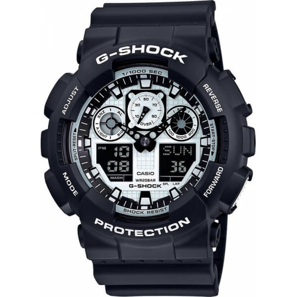 ga-100bw-1a Часы Casio G-Shock GA-100BW-1A купить в интернет магазине Крыма