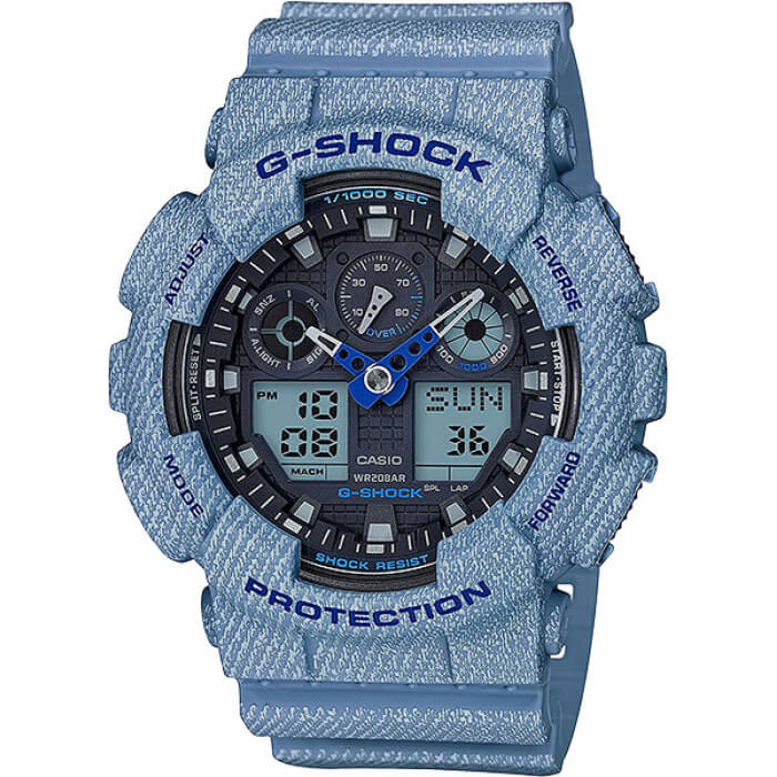 ga-100de-2a Мужские наручные часы Casio G-Shock GA-100DE-2A купить в Крыму